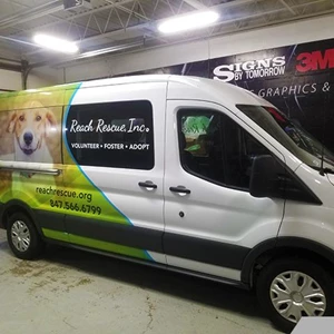 Partial Vehicle Wrap to create high impact visibility