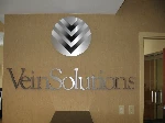 Routed Silver Dimensional wall Logo