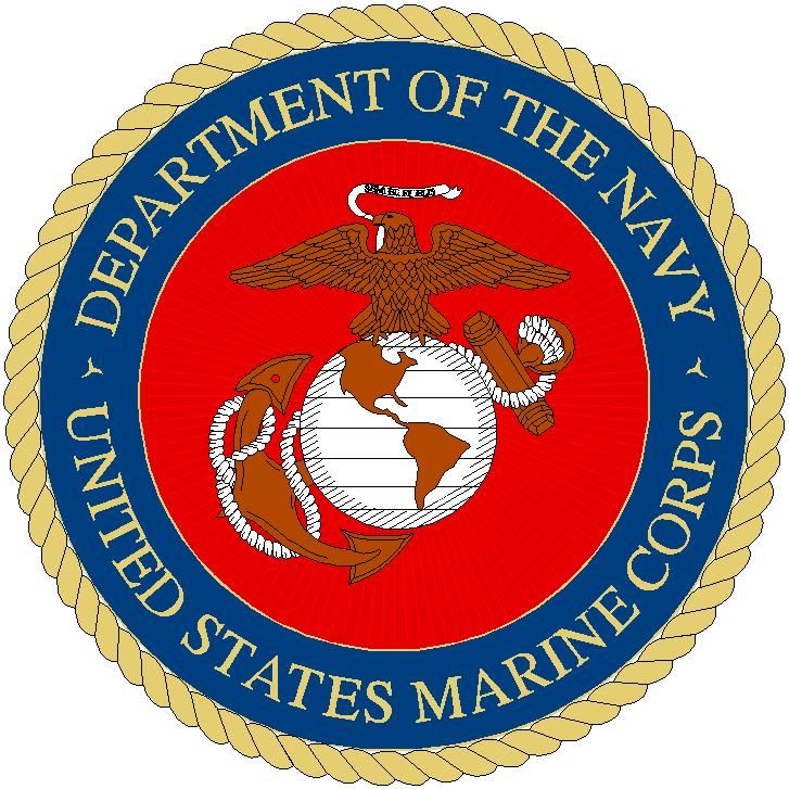 Marine Corps Unit logos on Camp Lejeune ( Luh-JERN)