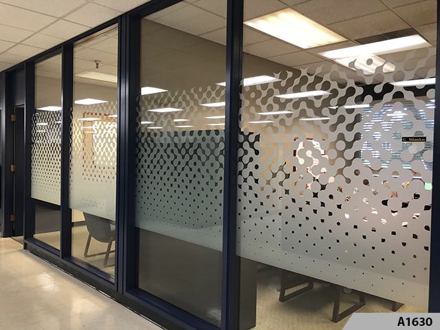 Etched Glass Vinyl Frosted Vinyl Privacy Window Film Decorative   A1630 Etched Dusted Custom Vinyl Window Privacy Distraction Graphics 